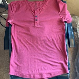 Red American Eagle Xs button up shirt